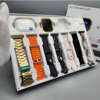 i20 Ultra Smart Watch -Smart Watches With Airpods Pro & 7 Straps - Golden Smart